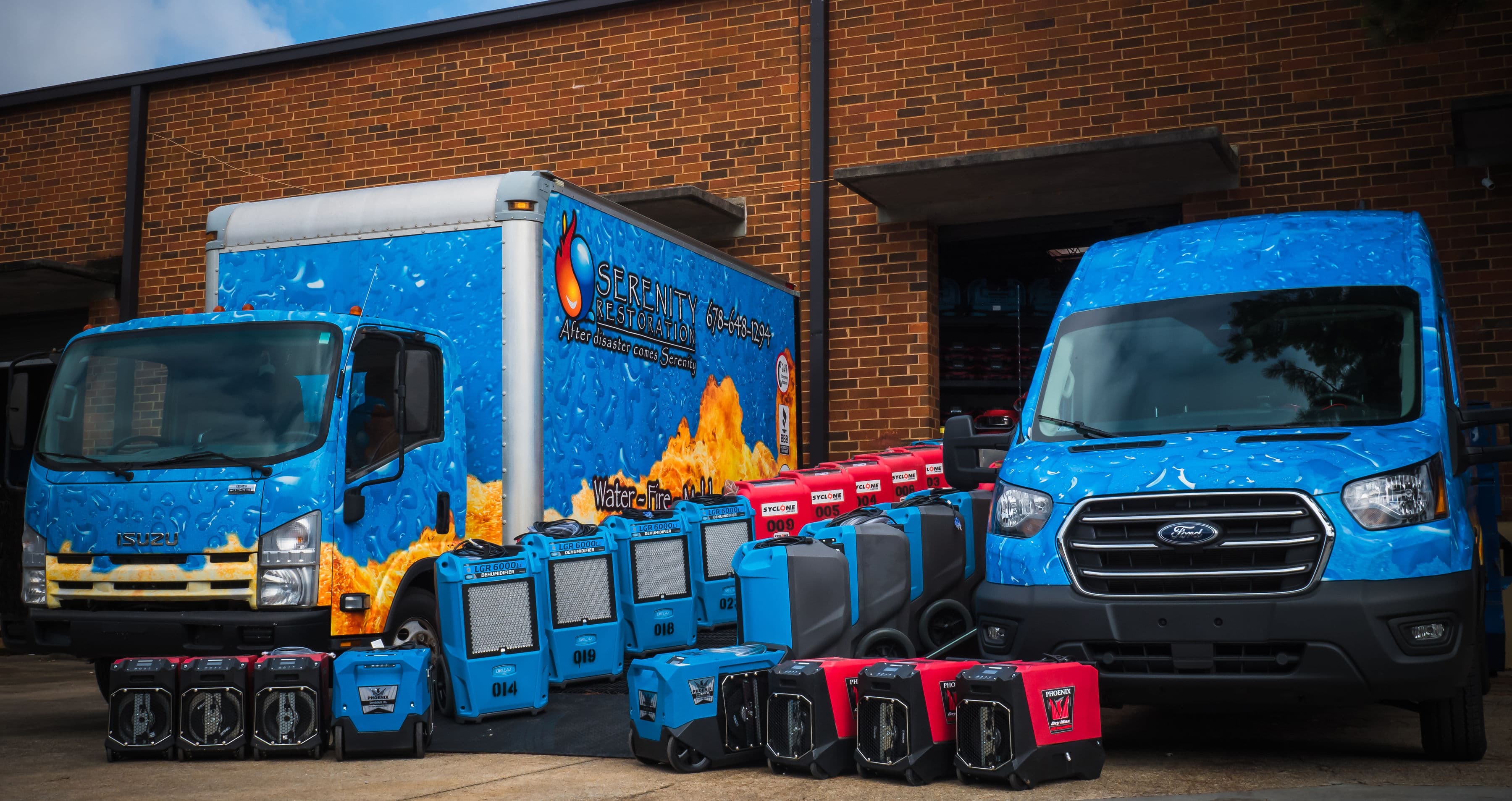 Serenity Restoration trucks